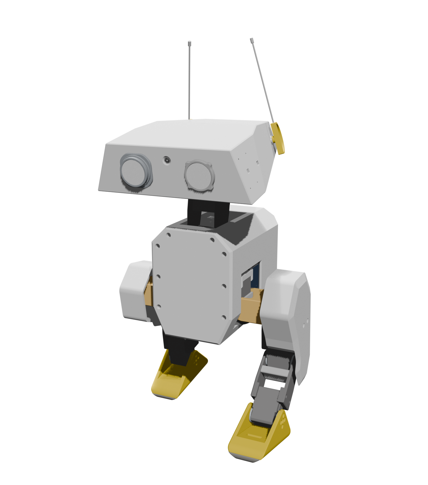 整机外观 3D 渲染（由官方开源 Blender 模型渲染）
